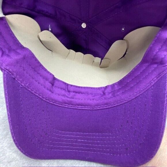 LSU Tigers Gridiron Club Hat Mens Purple Baseball Curve Bill Hook & Loop Cotton - Picture 12 of 12
